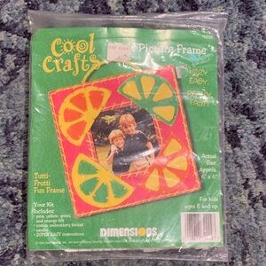 Felt picture frame kiss craft in neon 90’s colors